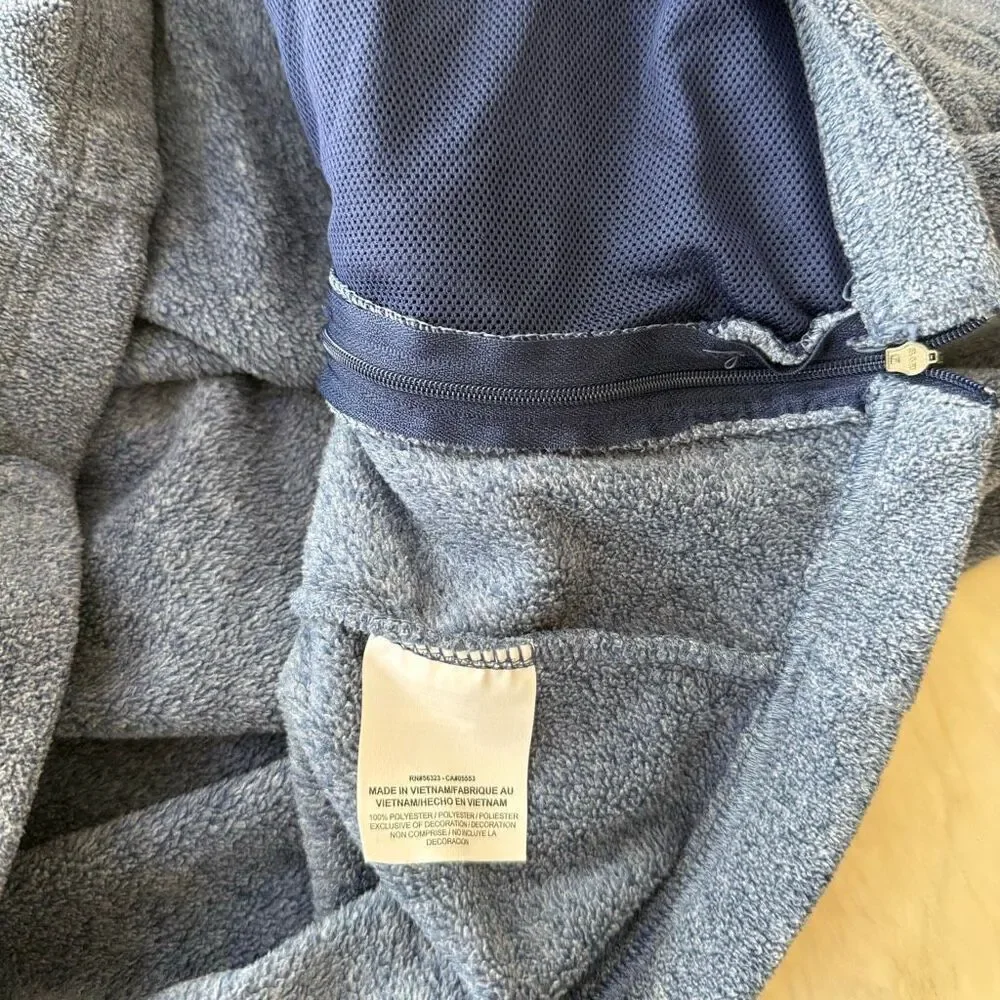Nike Therma Dri-FIT fleece turtleneck tunic sweatshirt in blue size S